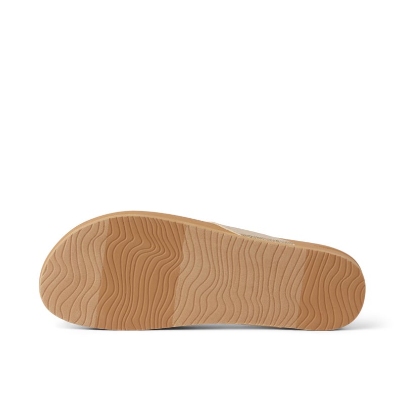 Reef Cushion Court Womens Flip Flop, Molded Cushion Footbed, Arch Support, Tan/Champagne, 5 - Image 4